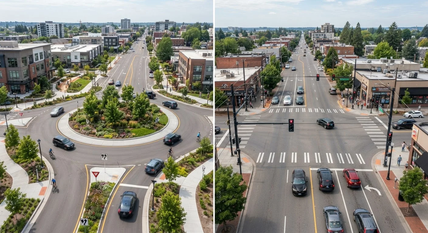 Roundabouts vs. Traditional Intersections: Which Is Actually Safer?